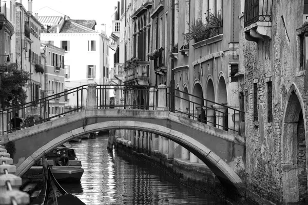 Siyah beyaz Venedik görünümü — Stok fotoğraf