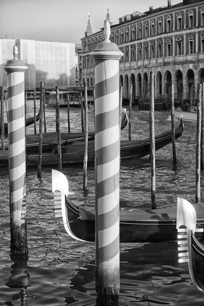 Venice view em preto e branco — Fotografia de Stock