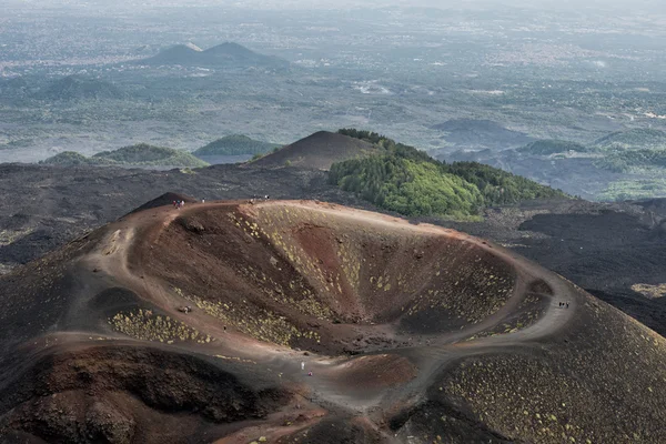 Etna vulcano caldera — Foto Stock