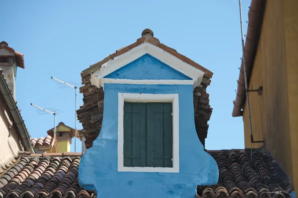 Burano Benátky windows — Stock fotografie