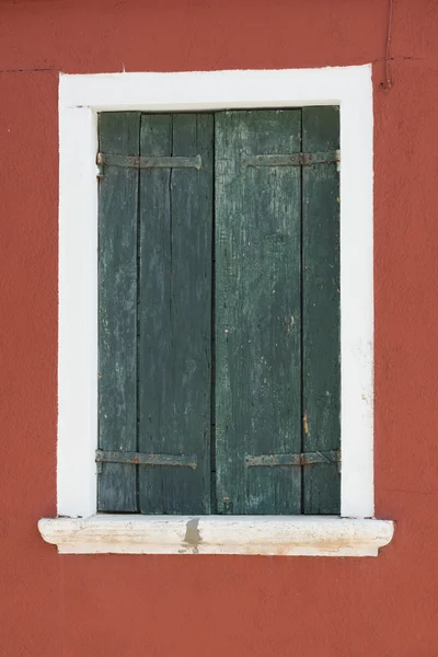 Burano Veneza janelas — Fotografia de Stock