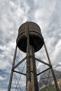 old railroad water tower clipart