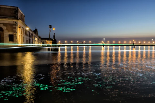 Venedig Kanäle Nachtsicht — Stockfoto