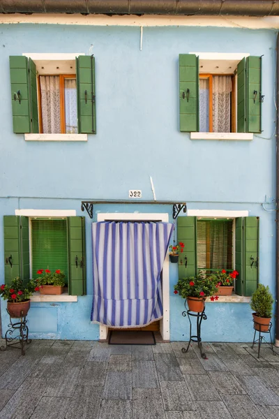 Casas coloridas de Burano Venecia — Foto de Stock