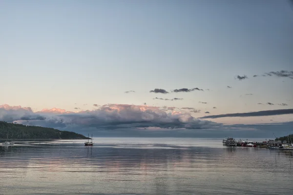 Tadoussac гавань — стокове фото