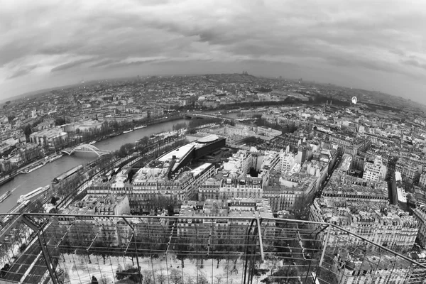 Paris view in black and white — Stock Photo, Image