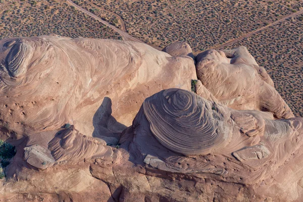 Monument valley antenn sky view — Stockfoto