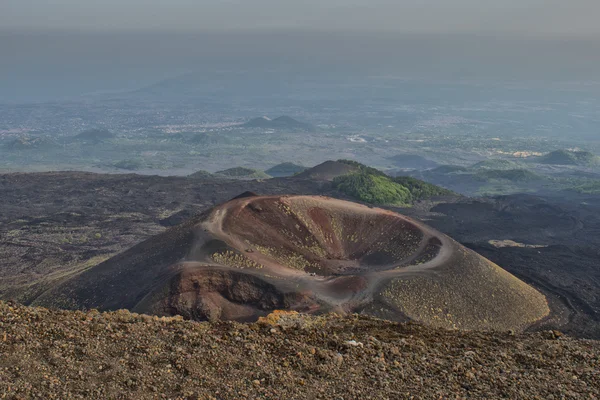 Etna yanardağı caldera — Stok fotoğraf