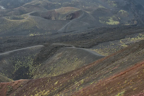 Etna volcán caldera — Foto de Stock