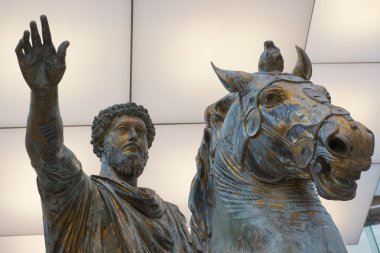 Campidoglio museum statue clipart