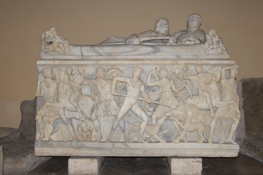 Campidoglio Müzesi bas Rölyef mermer konteyner