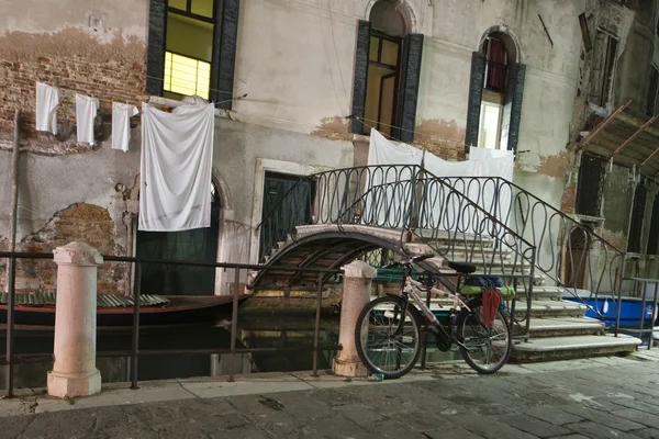 Canales de Venecia vista nocturna —  Fotos de Stock