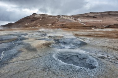 İzlanda'daki lake Myvatn