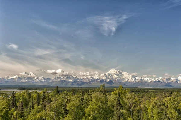 Denali Park Mount Mc Kinley panorama — Zdjęcie stockowe