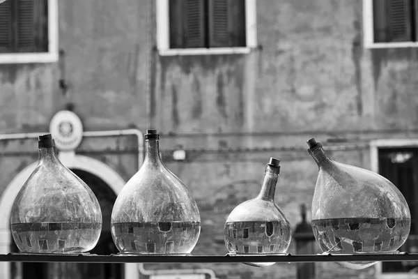 Venice view em preto e branco — Fotografia de Stock