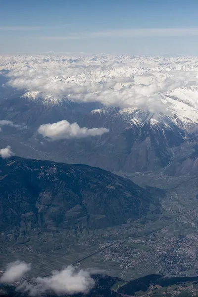 Insbruck Alpes Vista aérea — Fotografia de Stock