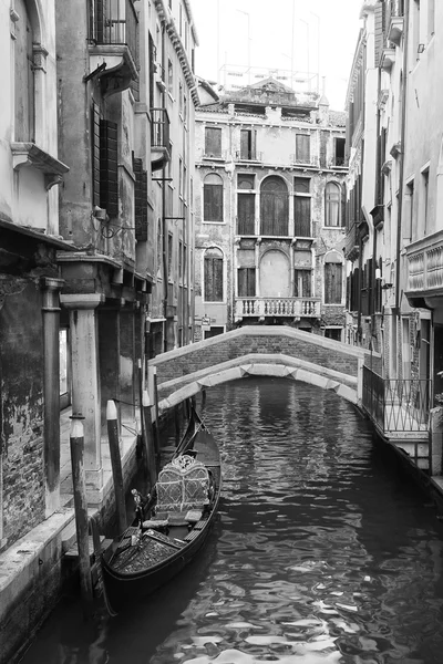 Venedig Visa i svart och vitt — Stockfoto