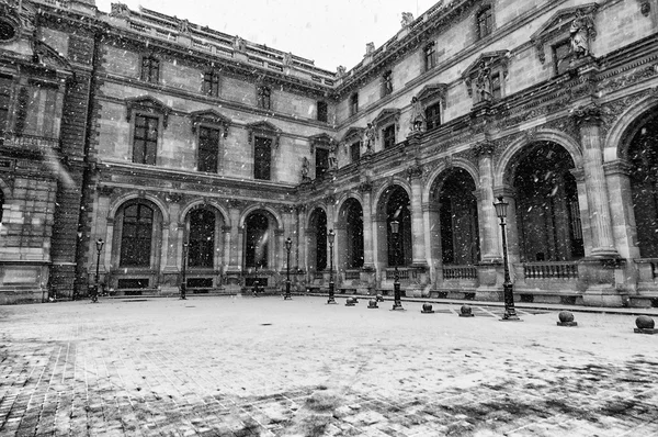 Paris enquanto neva — Fotografia de Stock