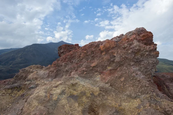 Vulcão etna caldeira Lava — Fotografia de Stock