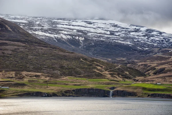 Akureyri, İzlanda kıyı görünümü — Stok fotoğraf