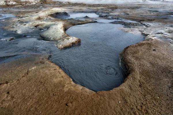 Jezioro Myvatn gorących źródeł w Islandii — Zdjęcie stockowe