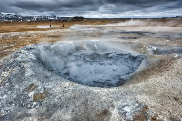 Myvatn озеро гарячі джерела в Ісландії — стокове фото