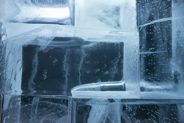 Ice blocks wall — Stock Photo, Image