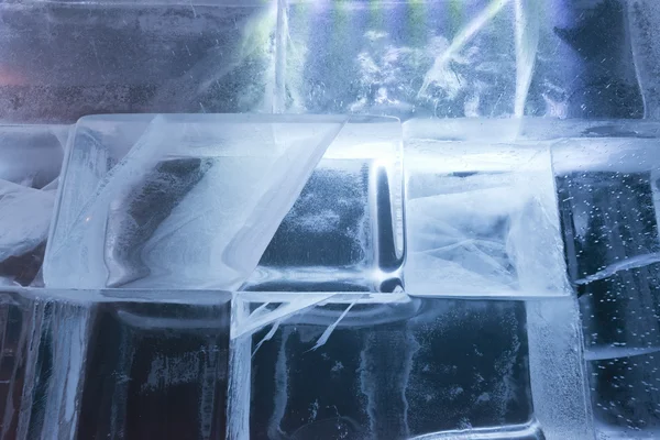 Ice blocks wall — Stock Photo, Image