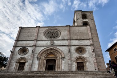 A church in Todi, Umbria Italy view clipart