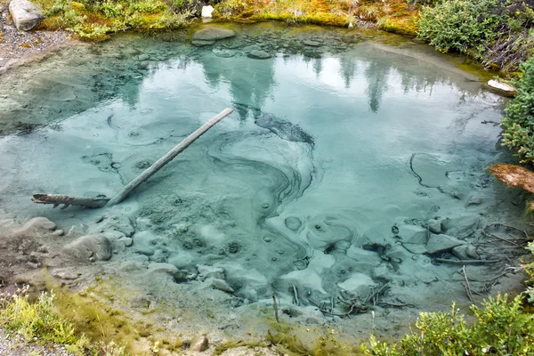 Natuurlijke warme zwembaden in de rocky mountains — Stockfoto