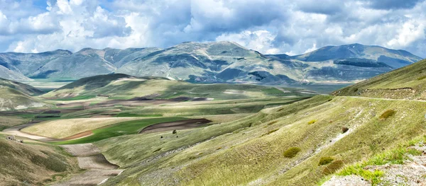 Castelluccio Umbra Italia paisaje — Foto de Stock