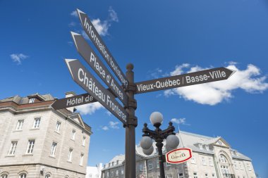 Quebec city sokak işareti