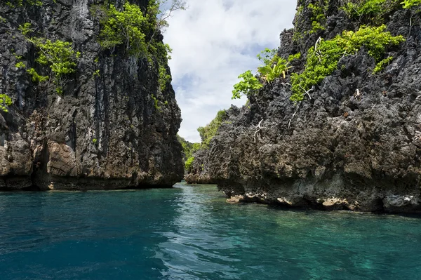 Turkos tropiskt paradis beach ocean havet kristallklart vatten klart — Stockfoto