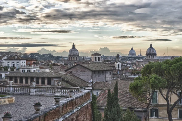 Roma puesta de sol vista — Foto de Stock