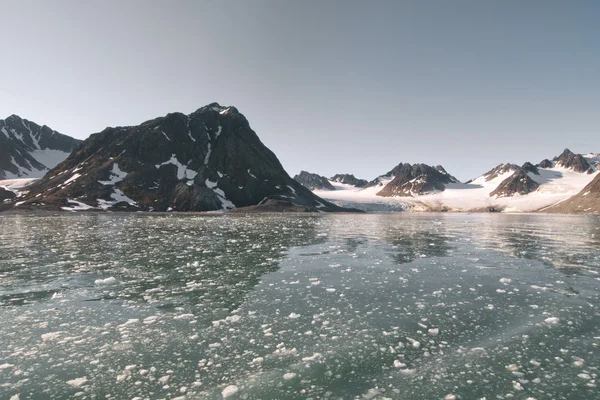 Ghiacciaio delle Svalbard Spitzbergen paesaggio — Foto Stock