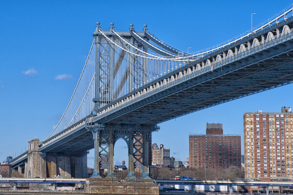 New York manhattan bridge view
