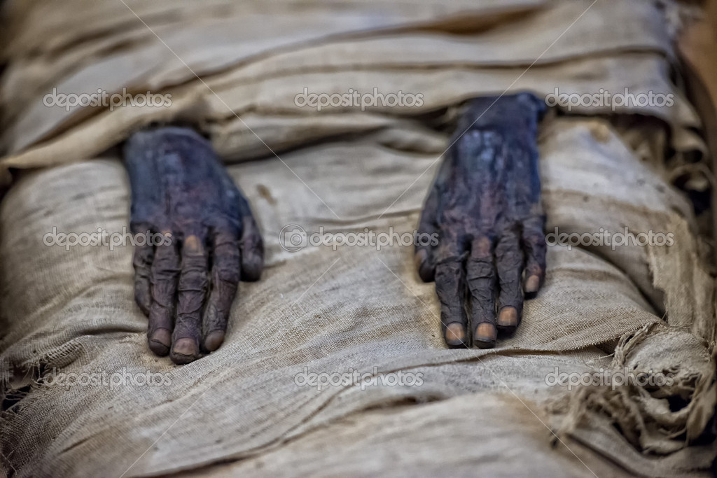 Egyptian mummy hands — Stock Photo © izanbar 42874435