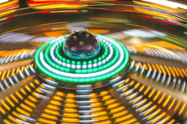 Luna Park luci in movimento sfondo — Foto Stock