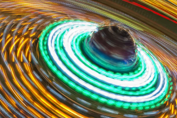 Luna Park luzes móveis fundo — Fotografia de Stock