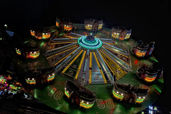 Luna Park moving lights background — Stock Photo, Image