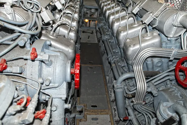 Motores diesel submarinos — Fotografia de Stock