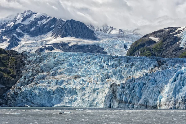 Ледник Гарримана на Аляске Стоковая Картинка