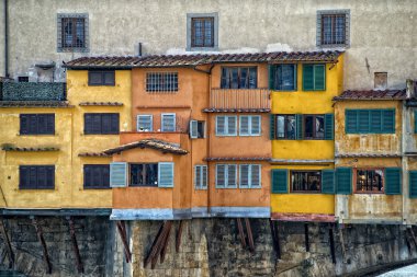 Floransa ponte vecchio gün batımı görünümü