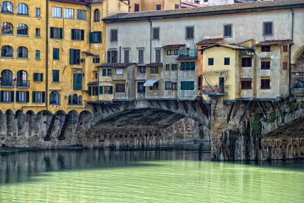 Floransa ponte vecchio gün batımı görünümü — Stok fotoğraf