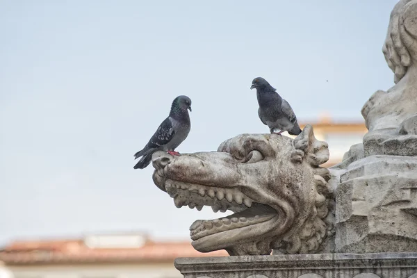 Floransa piazza della signoria heykeli — Stok fotoğraf