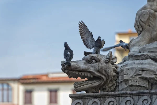 フィレンツェ広場・ デッラ ・ シニョーリア像 — ストック写真