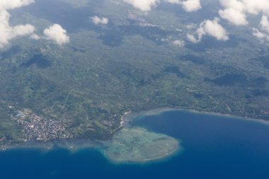 Endonezya sulawesi manado alan havadan görünümü