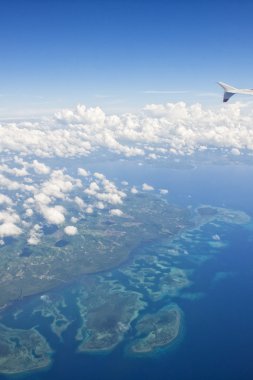 Endonezya sulawesi manado alan havadan görünümü