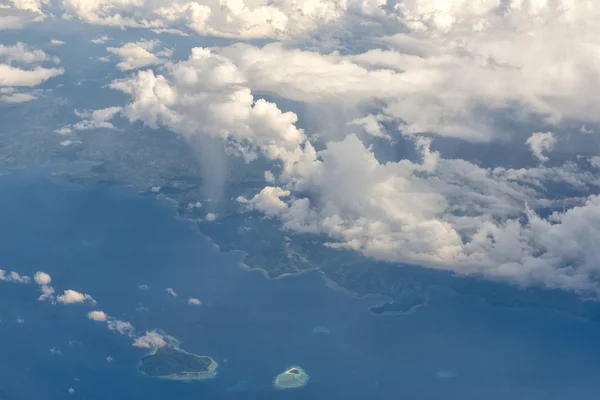 Indonezja sulawesi manado obszar widok z lotu ptaka — Zdjęcie stockowe