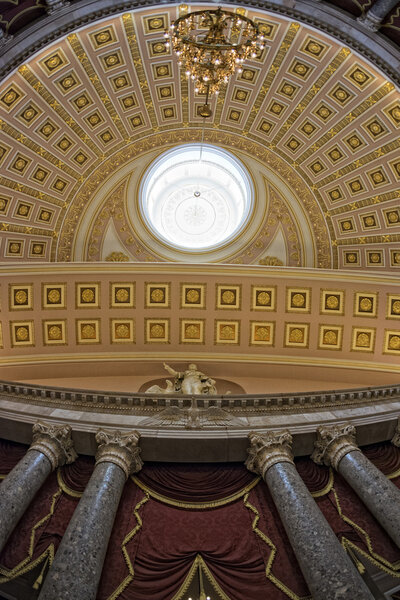 Washington capitol dome internal view